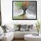 Designart - Tree with Four Seasons - Tree Painting Framed Canvas Art Print